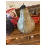 Large metal pear