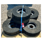 Laminated Hard Rubber Rear Rotary Mower Wheels - NEW