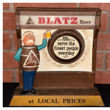Early Blatz Beer Cast Aluminum Counter Display