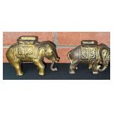 Early Elephant Cast Iron Banks