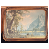 Early Framed Mountain Scene