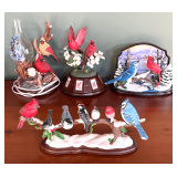 Danbury Mint Red Bird Themed Collectibles