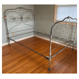 Early Painted Decorative Iron Bed