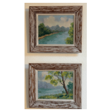 Ruth Thielbar "Ohio River Scenes" Painted on Board