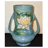 Roseville Blue Water Lily 76-8" Vase