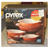Pyrex "Autumn Harvest" 4-PC Mixing Bowl Set - NOS