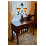 Modern Writing Desk & Table Lamp
