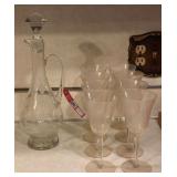 Glass Decanter Set