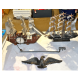 Spanish Model Ship, Ship Clock & Collectibles