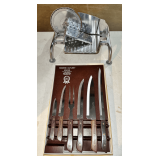 Rival 6.5" Food Slicer & Rogers Cutlery