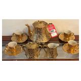 Bell-Terr 22K Gold Plated "Weeping Gold" Tea Service Set