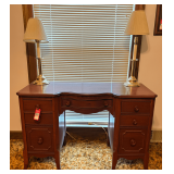Writing Desk & Table Lamps