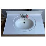 Fiberglass Vanity Top Sink