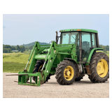 2000 John Deere 6410 4x4 Tractor with JD 640 Loader