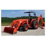 2012 Kubota MX5100 HST 4x4 Tractor with Kabuto LA844 Loader & Kubota BH92 Backhoe Attachment