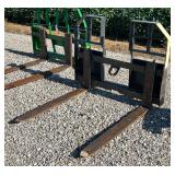 Skid Steer Mounted Pallet Forks