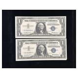 Series 1957 Star $1 Silver Certificates Blue Seal