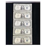 Series 1957 Star $1 Silver Certificates Blue Seal