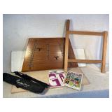 Large Dulcimer with Stand Books with Stand