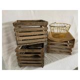 Egg Basket and John Henty Crates
