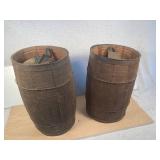 Nail Kegs with Cork Fishing Net Float and Pulleys