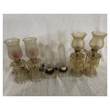 3 Pair Old Lamps (glass)