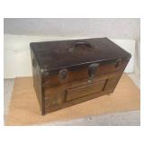 Oak Machinist Chest with tools