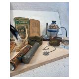 Trench Art Bomber Valve Copper Flashlight