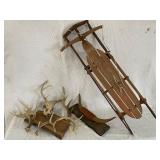 Sled, Antlers and Horns