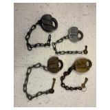 4 Railroad Locks 3 with Keys Working