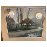 JourdainoriginalSigned Print Cottage in the Forest
