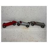 3 Aluminum Indy Cars Wilber Shaw