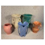 5 Vases  4 are McCoy