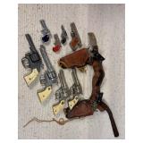Double Holster Medal Bucking Branco