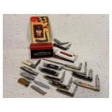 Collection of 19 Pocket Knives