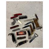 Collection of 16 Pocket Knives