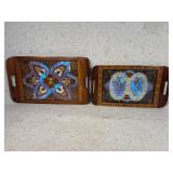 Butterfly Art Wooden Trays