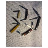 5 Pocket Knives 2 case 1 Imperial 1 Old Timer