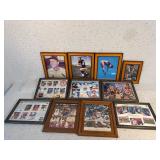 11 Multi-Sports Sports Frames Some Autographed