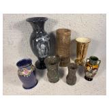 3 Stone Vases 3 Markes