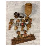 Wine Stoppers Hand Carved   Ox Cart
