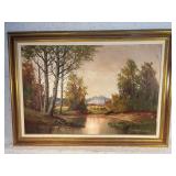 Carson Mountain Scene Oil on Canvas