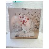 Acrylic Lightup Snowman in original box 10in tall