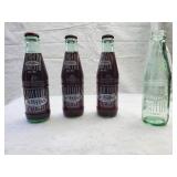 3 Dublin Dr Pepper glass bottles & one Plano