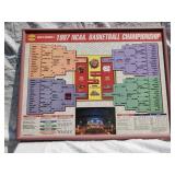 1997 NCAA Framed Basketball Championship Bracket