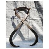 Vintage ice tongs 12in