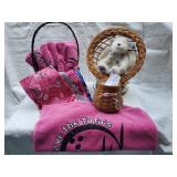 Longaberger Hope Basket and assorted items