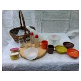 MINI Tupperware & Ball Salt & Pepper Shakers