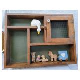 25inx18in Wall Shelving and contents heavy