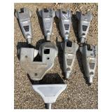 Assorted parking meter housings and mount